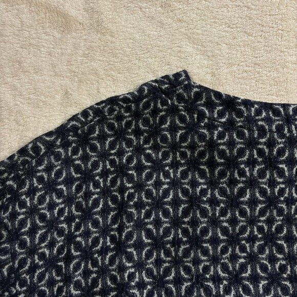 Collection Privee? Womens Blouse Size Small Linen Blend Blue Lagenlook Italy - Picture 6 of 15